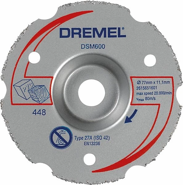 Bosch DREMEL® DSM20 Mehrzweck-Karbidtrennscheibe, DSM600 2615S600JB 1 Bosch DREMEL® DSM20 Mehrzweck-Karbidtrennscheibe, DSM600 2615S600JB